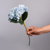 Emulation flower home decoration flower arrangement accessories single two leaf hydrangea