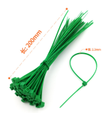 Fixed Plant Cable Tie Garden Plastic Self-locking Buckle Cable 30cm Green Nylon Cable Tie