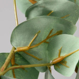 Living room decoration simulation eucalypto single branch wool pulp cloth small money leaf