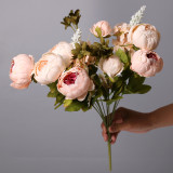 Cross border decorative home flower design European 13 peony bud core