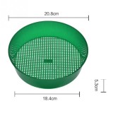 New Plastic Garden Soil Sieve Riddle Green For Composy Soil Stone Mesh Gardening Tool