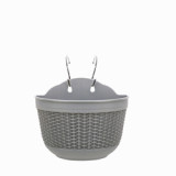 Creative Imitation Rattan Eco-Friendly Plastic Plant Pots Wall Hanging Balcony Pot