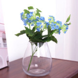 Simulated flower 4 head Hydrangea wedding road lead home decoration artificial plants potted green plants manufacturers wholesal