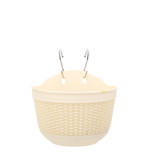 Creative Imitation Rattan Eco-Friendly Plastic Plant Pots Wall Hanging Balcony Pot