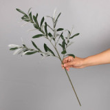 Ten branches with fruit plants simulation flowers wedding home decoration single olive branch
