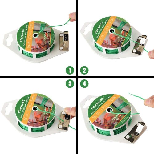 100M Kitchen Bag Tying Up Rope Home Computer TV Line USB Cable Organizer Gardening Plant Green Twist Tie Roll Wire