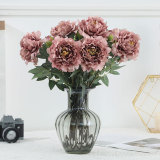 Hot Selling Living Room Decoration Flower Artificial Flowers Simulated Peonies For Home Decoration