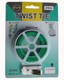 Good Quality Garden Twist Tie Kitchen Bag Gardening Plant Green Twist Tie Wire Roll With Wire Cutter 20/30/50M