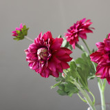 2021 Factory Wholesale Fashion Home Decoration Silk Flower 5 Colors Simulated Dahlia From China