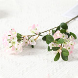 Emulated flower bean leaf flower round leaf hydrangea household artificial plant living room decoration wedding layout