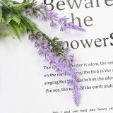 Pastoral style decoration put a bouquet of flowers cross border  green plants with soft plastic purple lavender straps