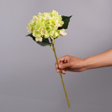 Emulation flower home decoration flower arrangement accessories single two leaf hydrangea