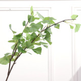 High Simulated Artificial Plastic Plants Ginkgo Biloba Leaves Branches For Indoor Home Office Wedding Decor