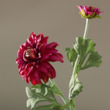 2021 Factory Wholesale Fashion Home Decoration Silk Flower 5 Colors Simulated Dahlia From China