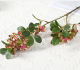 Emulated flower bean leaf flower round leaf hydrangea household artificial plant living room decoration wedding layout