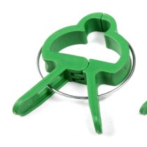 Green Plastic Garden Support Spring Clips