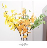 Artificial simulation plant ginkgo biloba wedding home decoration leaves wholesale