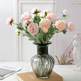 2021 Factory Wholesale Four Colors Three Head peony flowers artificial For Event decoration