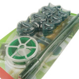 31 pcs  Garden Plastic small Cane tie Plant Support Spring clips
