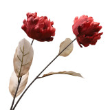 Simulation 2 head long tulip home decoration artificial flower wedding decoration home decoration props manufacturers wholesale