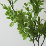 Simulated green plant single branch boxwood home decoration artificial plant flower arrangement bonsai photography cross border