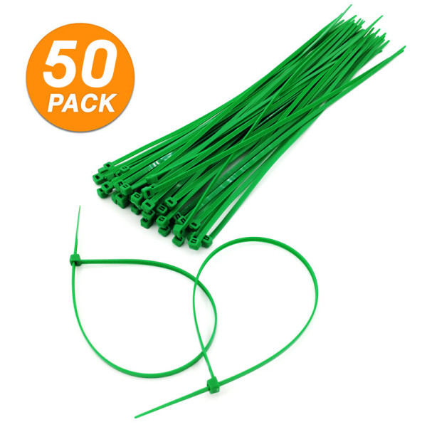 Fixed Plant Cable Tie Garden Plastic Self-locking Buckle Cable 30cm Green Nylon Cable Tie