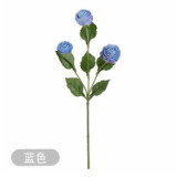 Simulated single branch Three head small Lu Lian home interior decoration photo props bouquet of artificial flowers