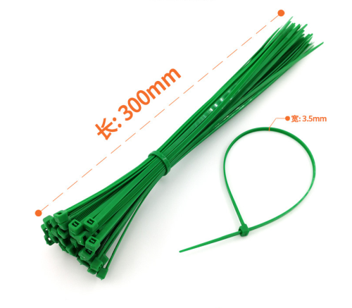 Fixed Plant Cable Tie Garden Plastic Self-locking Buckle Cable 30cm Green Nylon Cable Tie