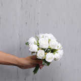 The factory wholesale silk flower household wedding holding a bouquet of roses 12 bouquet of roses