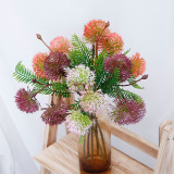 Simulated green plants thorn tail green onion small single branch home decoration artificial plant hotel window display