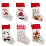 Burlap Color Sublimation Nordic Style Luxgury Christmas Stockings