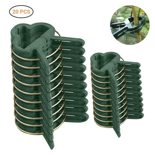 Green Gardening Plant Flower Lever Loop Gripper Clips For Supporting Or Straightening Plant Stems Stalks And Vines