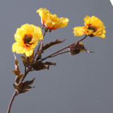 2021 Spot Wholesale Modern Artificial Flower Home Decoration 7 Colors Simulated Poppies From China