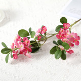 Emulated flower bean leaf flower round leaf hydrangea household artificial plant living room decoration wedding layout