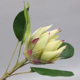 Wedding Decorative Flower Accessories Artificial Bouquet Single Flocking King Flower