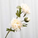 Simulate 3 immortal peach peony wedding rose ceiling flower row lead home decoration artificial flowers
