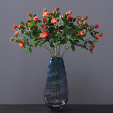 Simulated 9 head small rose home decoration placed flowers wedding decoration