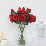 2021 Manufacturers Supply Artificial Flowers Decorative Simulated Rose For Wedding Home Decoration