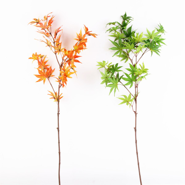Simulation plastic handmade green planting wedding landscaping garden engineering decoration branch simulation single long maple