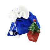 Mailing Kids Non Woven Cotton Cloth Santa Christmas Gift Bags In Bulk