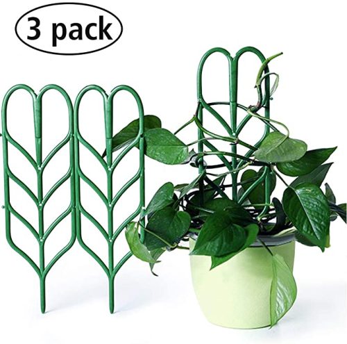 In Stock Indoor Plant Trellis Bundle Pack 3 Climbing Garden Leaf Shape Supports Indoor Planting Tools
