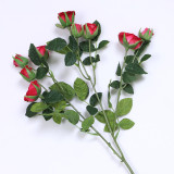 Simulated 9 head small rose home decoration placed flowers wedding decoration