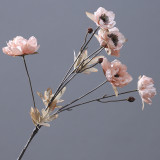 European style 6 head princess peony  flower hotel home decoration artificial flower wedding decoration silk flower