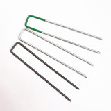 Green lawn nails U-shaped nails for fixing artificial turf and artificial grass nails