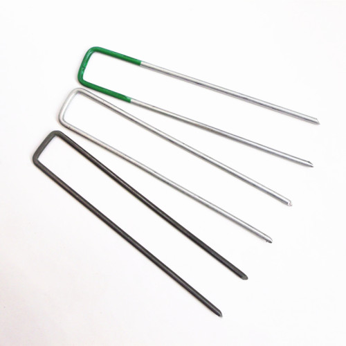 Green lawn nails U-shaped nails for fixing artificial turf and artificial grass nails