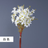 Wedding home decoration silk flower simulation plant 6 bunches of winter jasmine