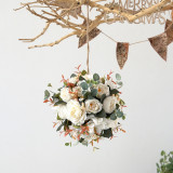 Simulation Hydrangea peony flower ball wedding indoor and outdoor decoration shopping mall photography artificial silk flower
