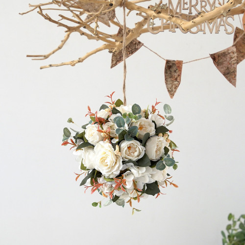 Simulation Hydrangea peony flower ball wedding indoor and outdoor decoration shopping mall photography artificial silk flower