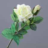 Simulate 2 hands moisturizing curling rose home furnishings artificial flowers green plants wedding decoration flowers
