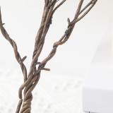 Emulation flower purple gold cattle vine home ceiling decoration cross border artificial green plant 5 fork with leaf rattan